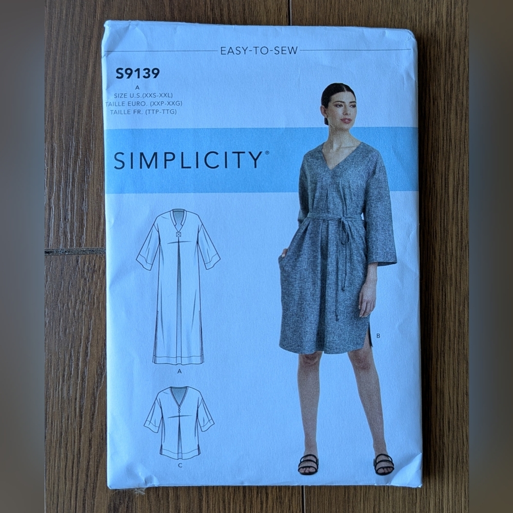 Simplicity Easy-to-Sew Dress & Top Pattern S9139 XXS-XXL UNCUT New BOGO DEAL